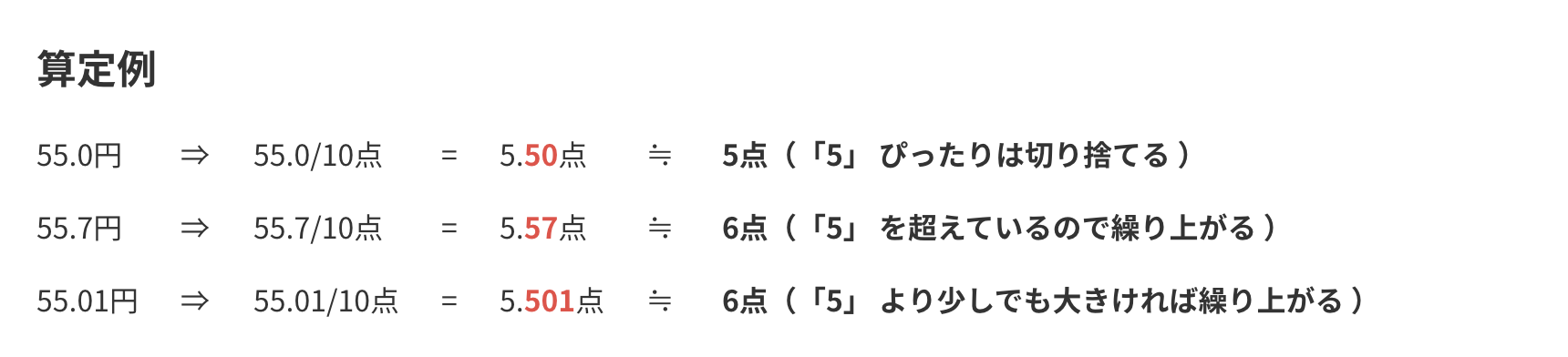 算定例